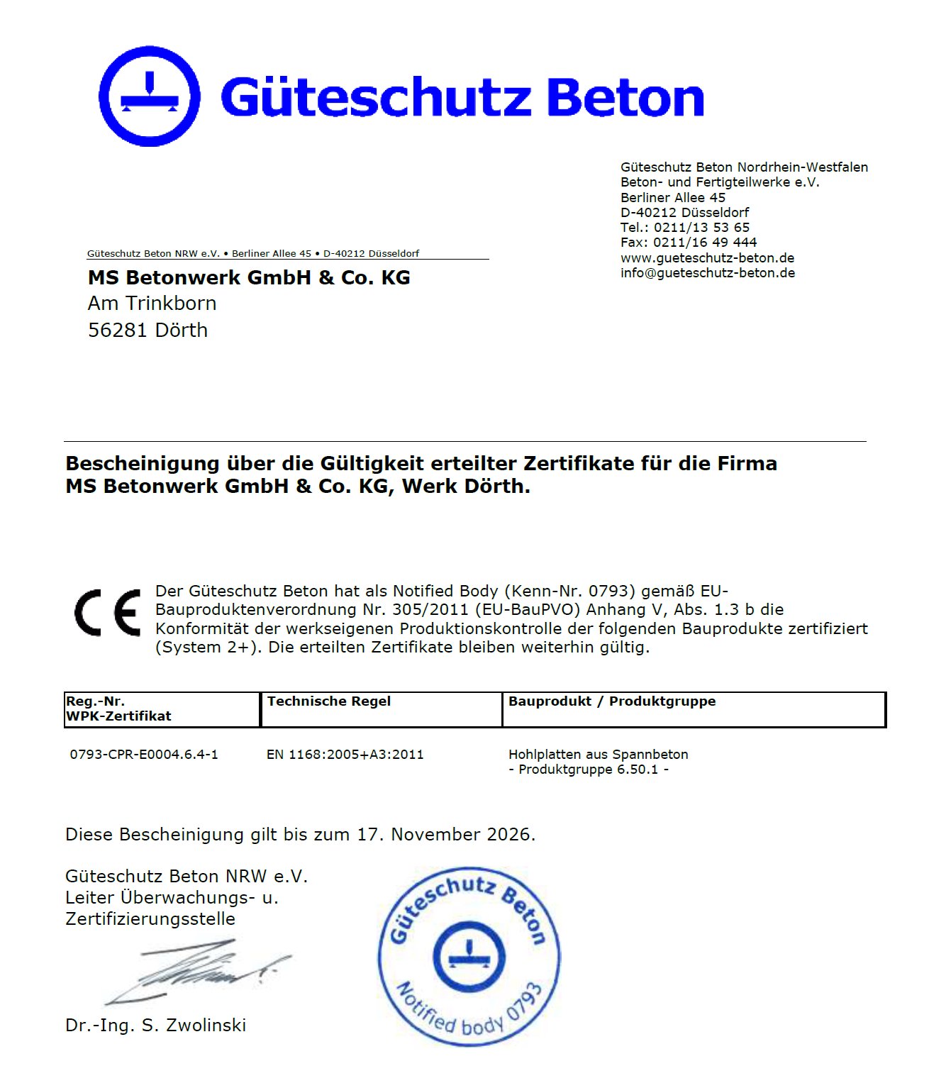 Konformitätserklärung