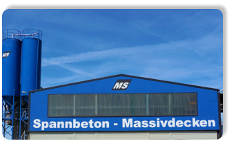 Produktionshalle MS-Betonwerk Spannbeton-Hohlplatte Fertigdecke, Betondecke, Garagendecke